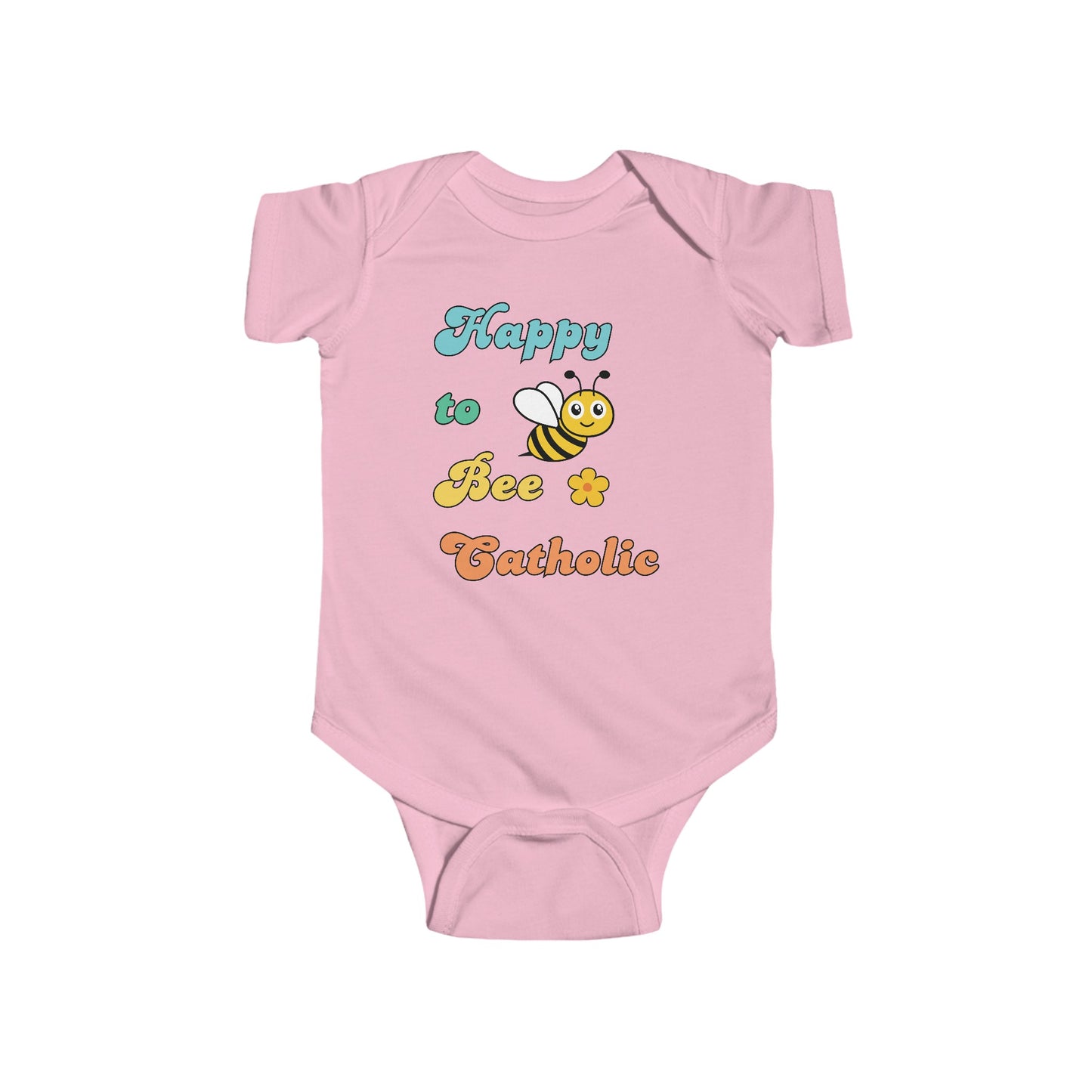Happy to Bee Catholic | Boy & Girl Bodysuit