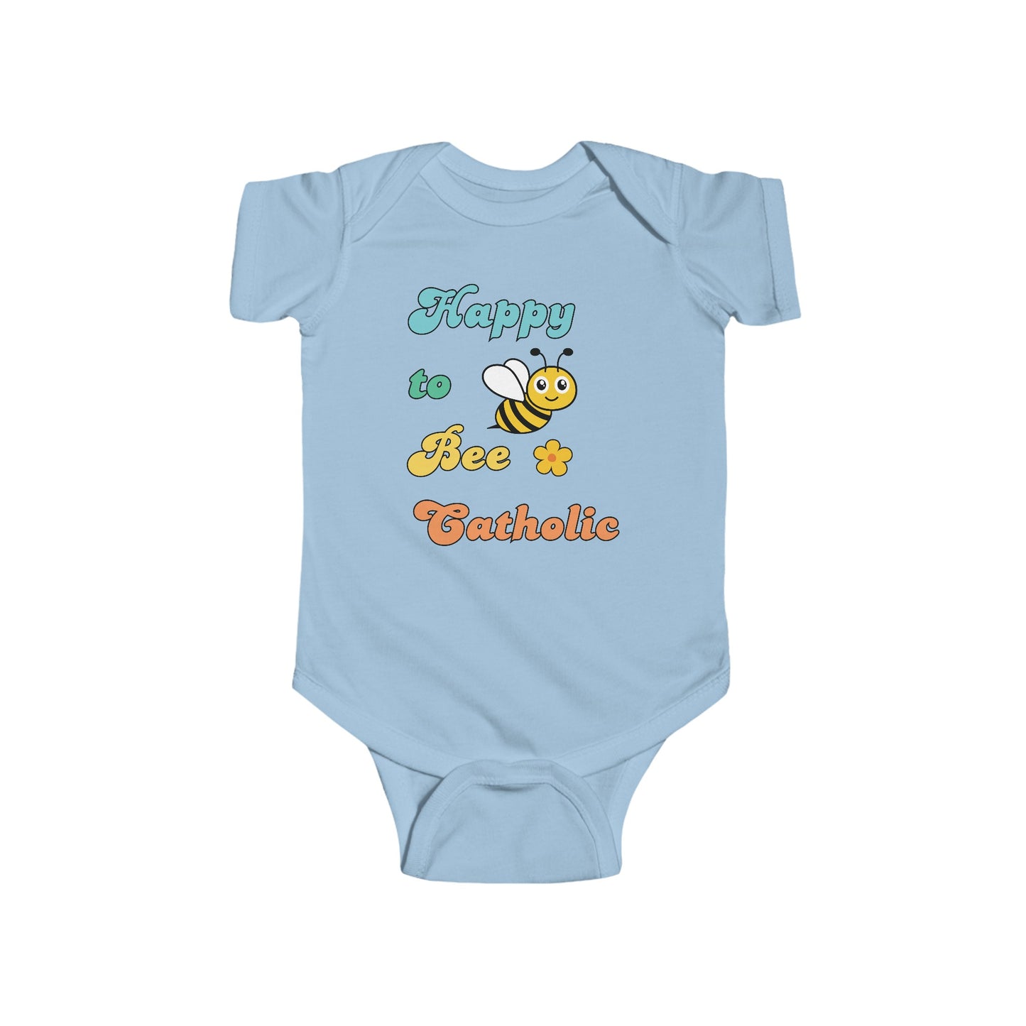 Happy to Bee Catholic | Boy & Girl Bodysuit