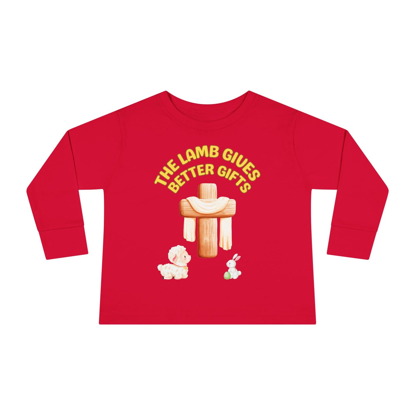 Lamb Gives Better Gifts - Easter | Boy & Girl Toddler Long Sleeve T-Shirt