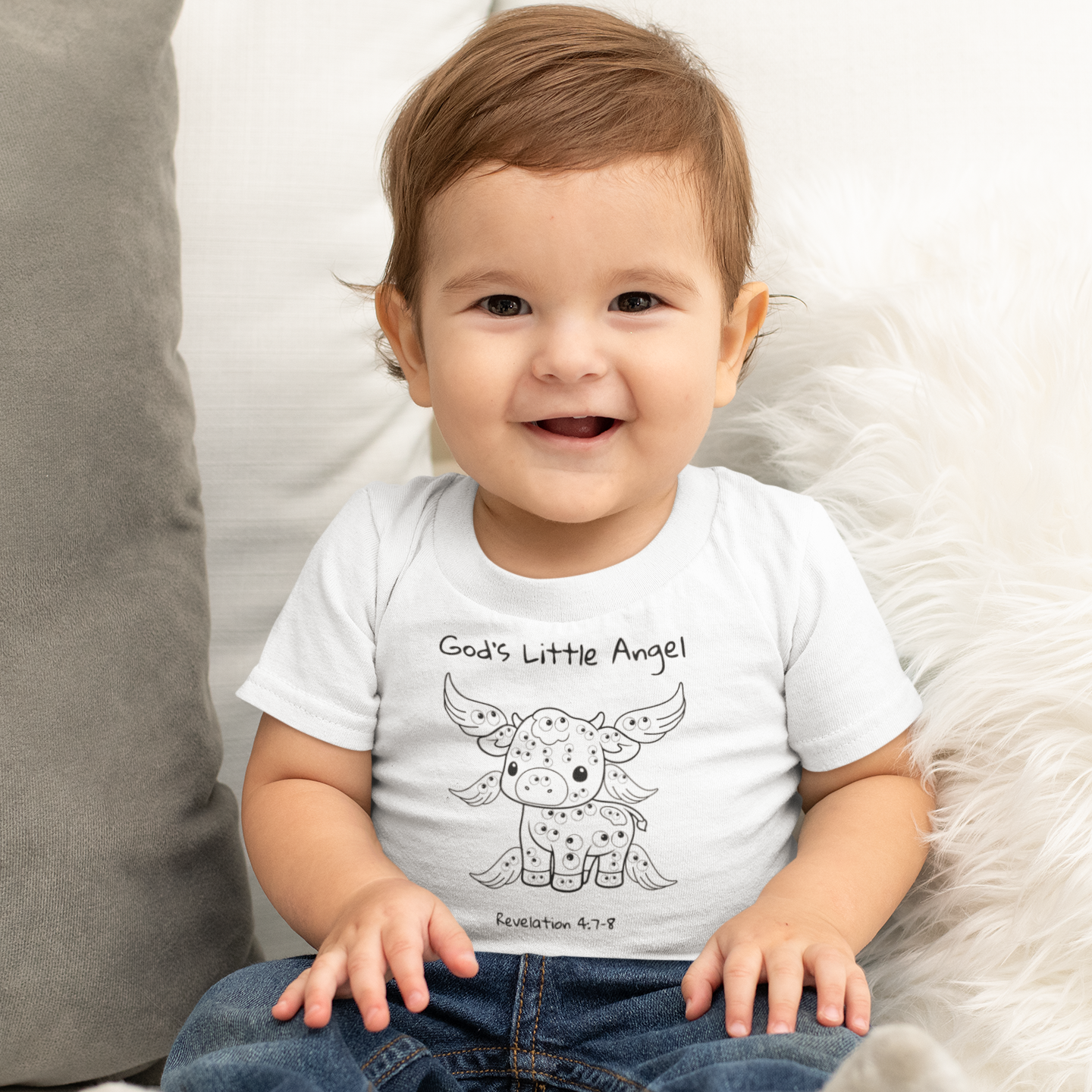 God's Little Angel-Cow | Boy & Girl Bodysuit