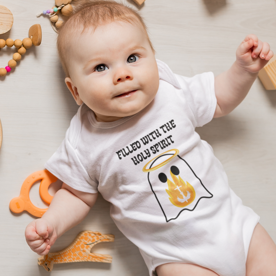 Filled With the Holy Spirit - Baptism | Boy & Girl Bodysuit