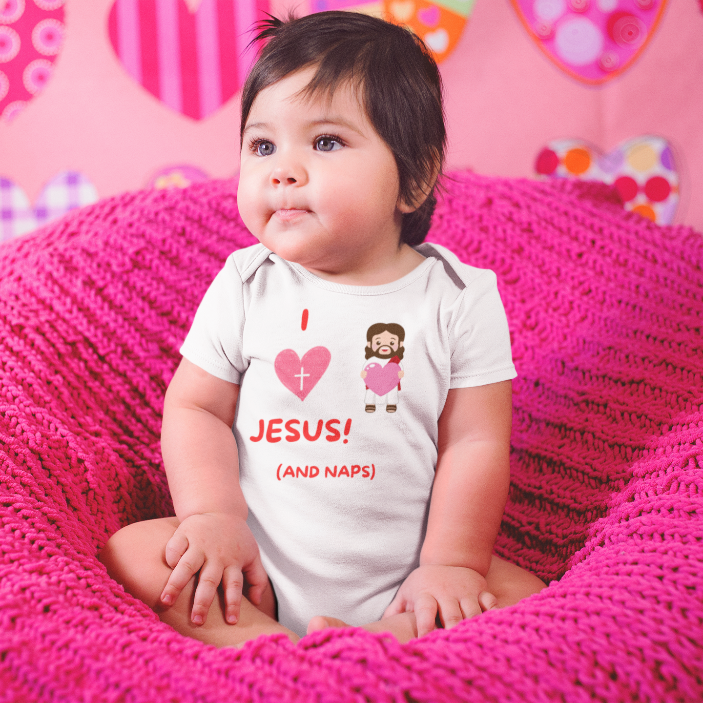 I Love Jesus and Naps | Boy & Girl Bodysuit