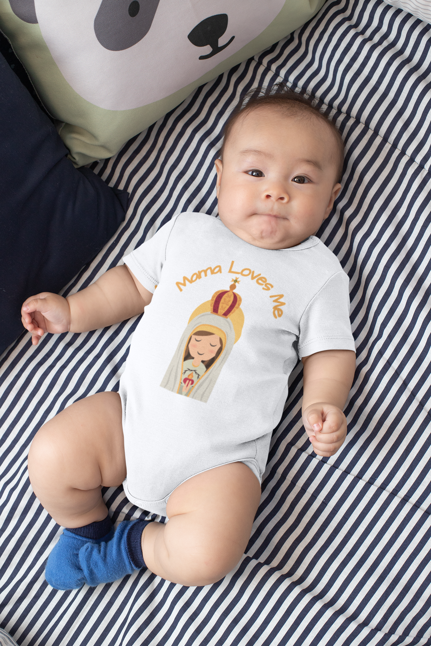 Mama Loves Me—Our Lady of Fatima | Boy & Girl Bodysuit