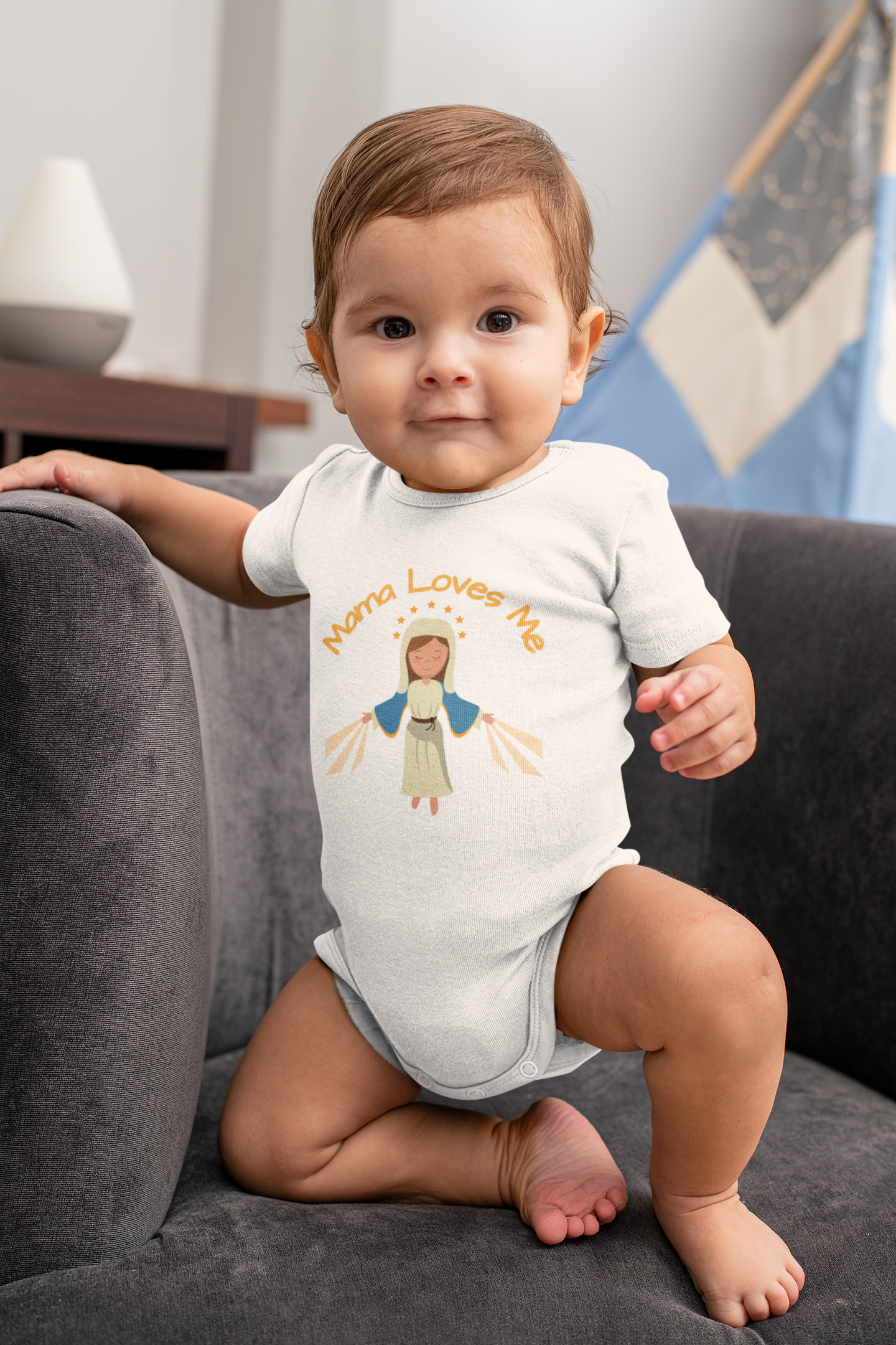 Mama Loves Me—Immaculate Conception | Boy & Girl Bodysuit
