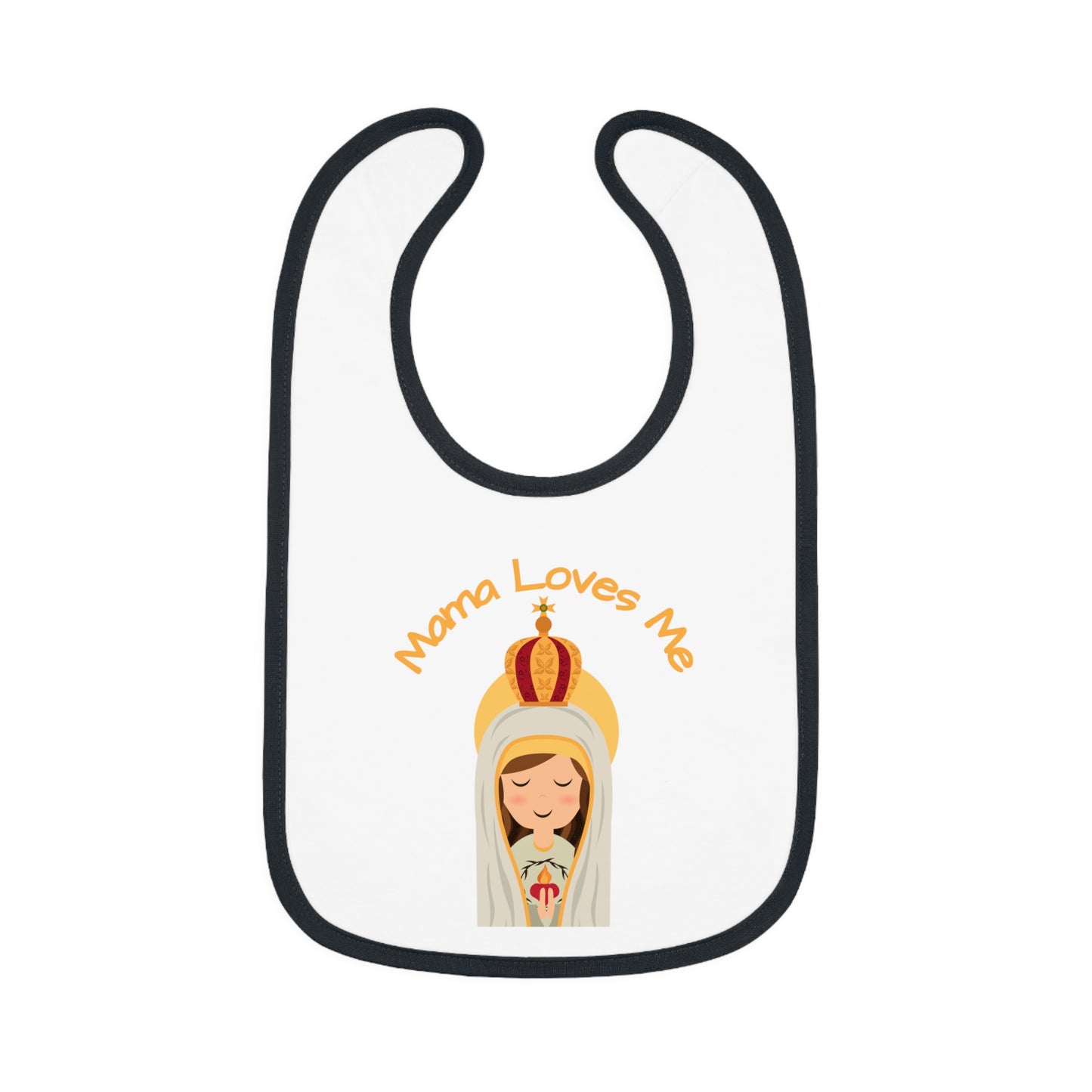 Mama Loves Me—Our Lady of Fatima | Boy & Girl Bib