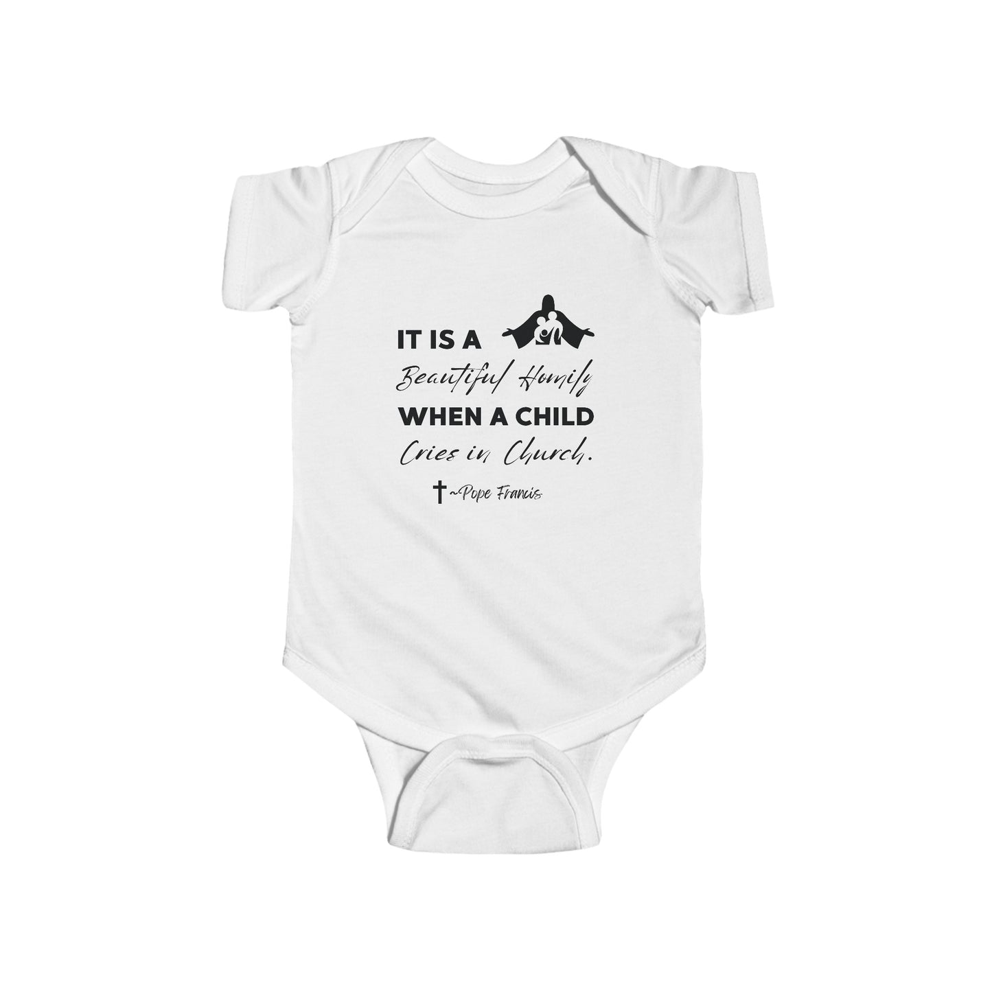 Beautiful When a Child Cries in Church | Boy & Girl Bodysuit