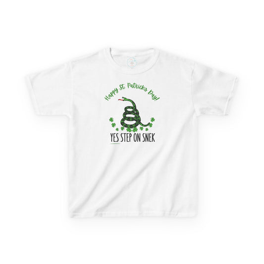 Yes Step on Snek - St. Patrick's Day | Big Kids Tee