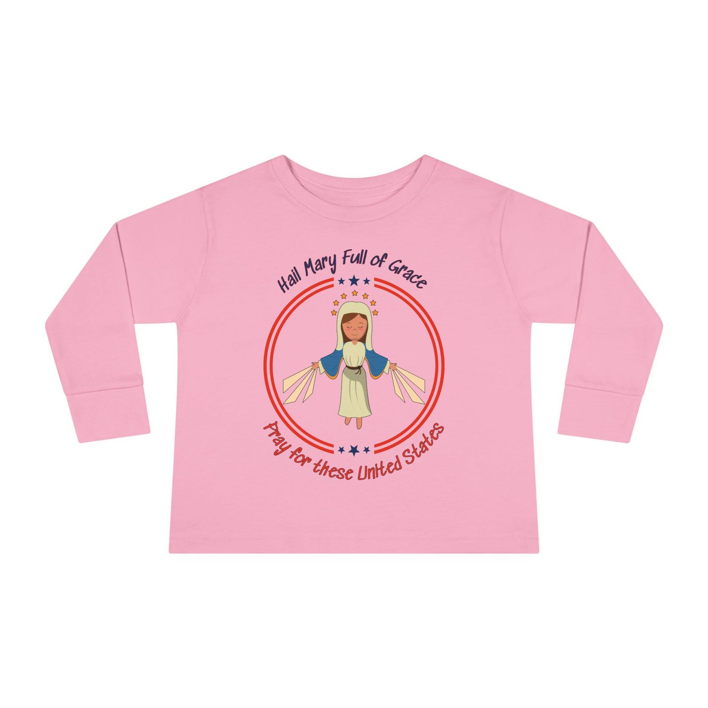 Immaculate Conception - Patroness of the USA  | Boy & Girl Toddler Long Sleeve T-Shirt