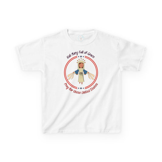 Immaculate Conception - Patroness of the USA | Big Kids Tee