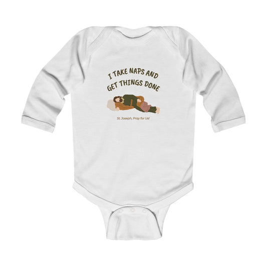 St. Joseph - Take Naps | Boy & Girl Long Sleeve Bodysuit