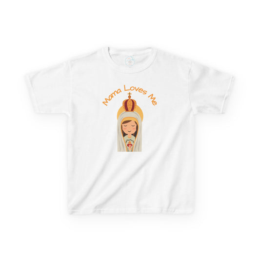 Mama Loves Me—Our Lady of Fatima | Big Kids Tee