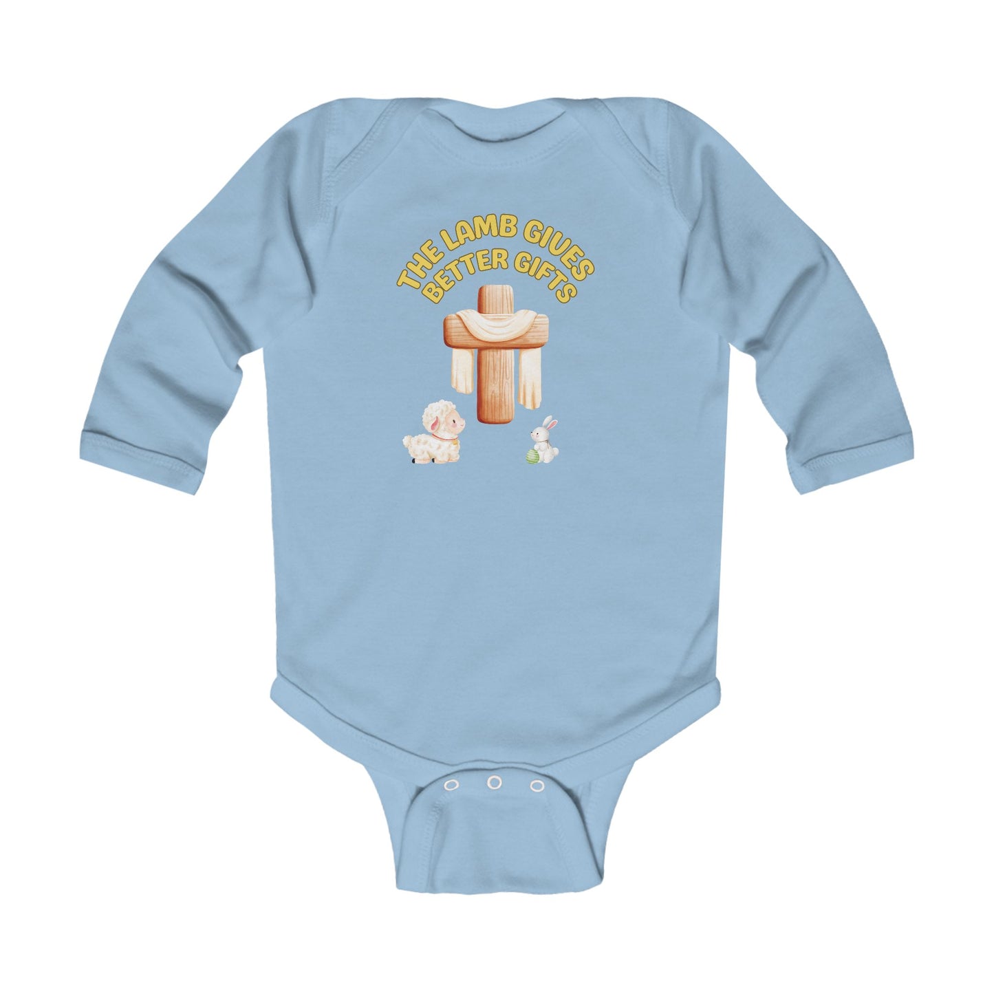Lamb Gives Better Gifts - Easter | Boy & Girl Long Sleeve Bodysuit
