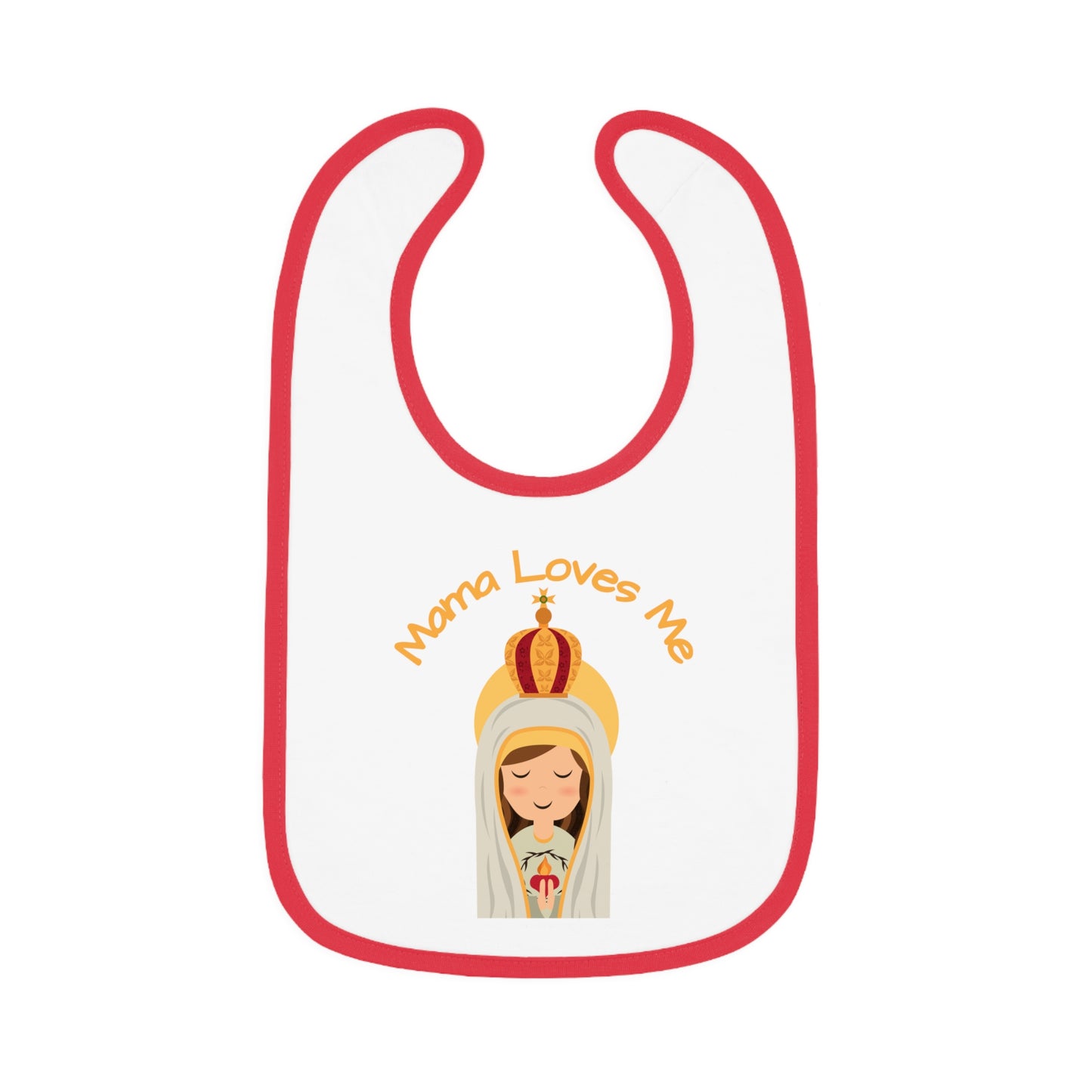 Mama Loves Me—Our Lady of Fatima | Boy & Girl Bib