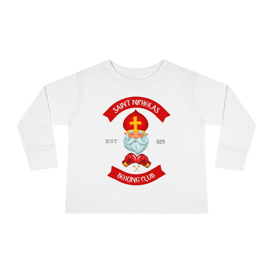 Saint Nicholas Boxing Club | Boy & Girl Toddler Long Sleeve T-Shirt