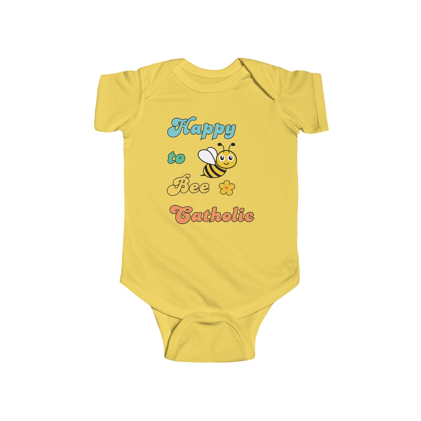 Happy to Bee Catholic | Boy & Girl Bodysuit