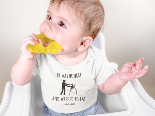 He Was Hungry and Wished to Eat | Boy & Girl Bodysuit