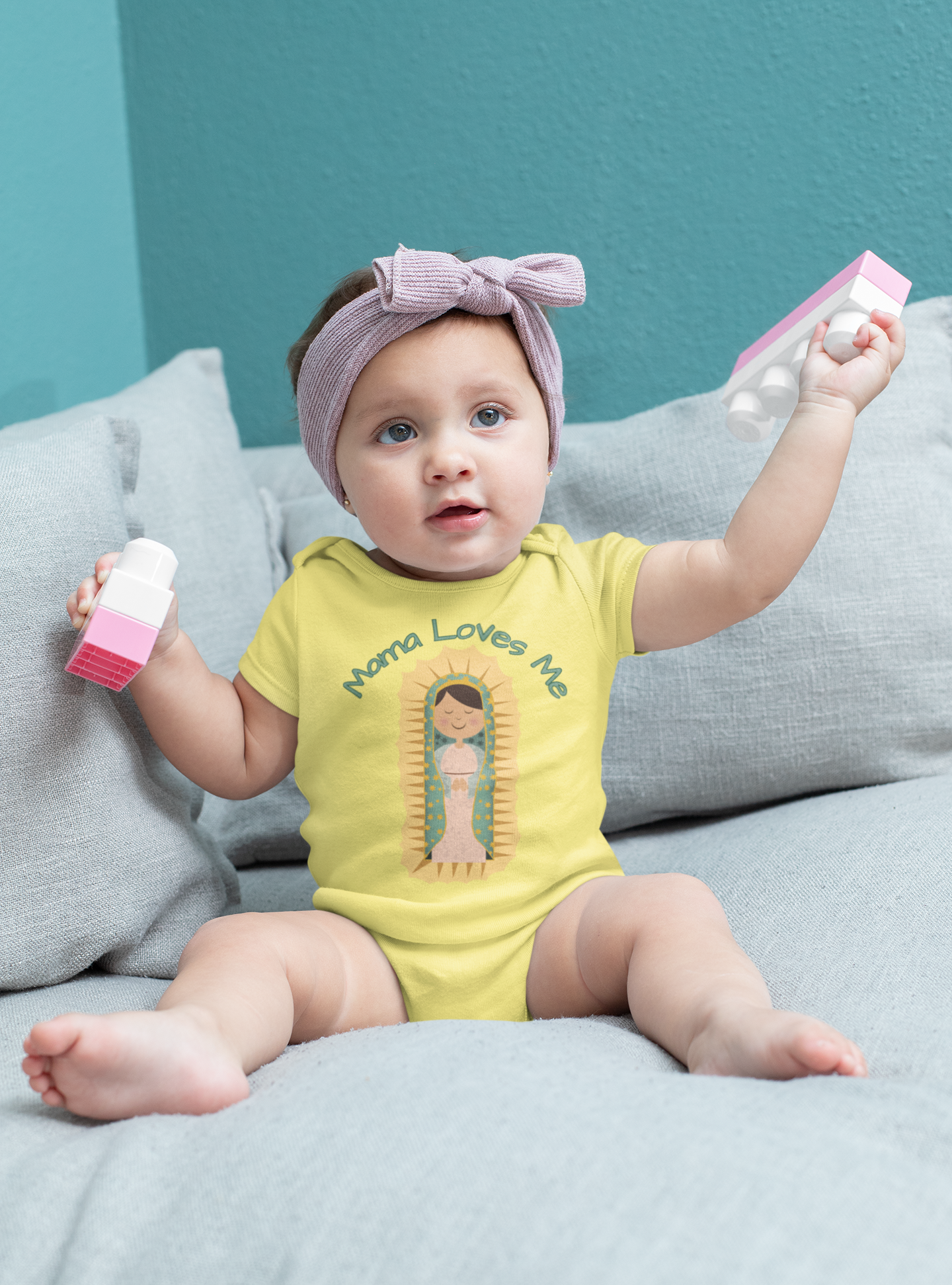 Mama Loves Me | Our Lady of Guadalupe | Boy & Girl Bodysuit