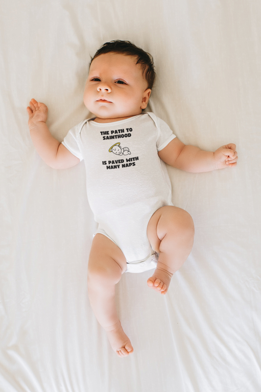 The Path to Sainthood Is Paved With Many Naps | Boy & Girl Bodysuit